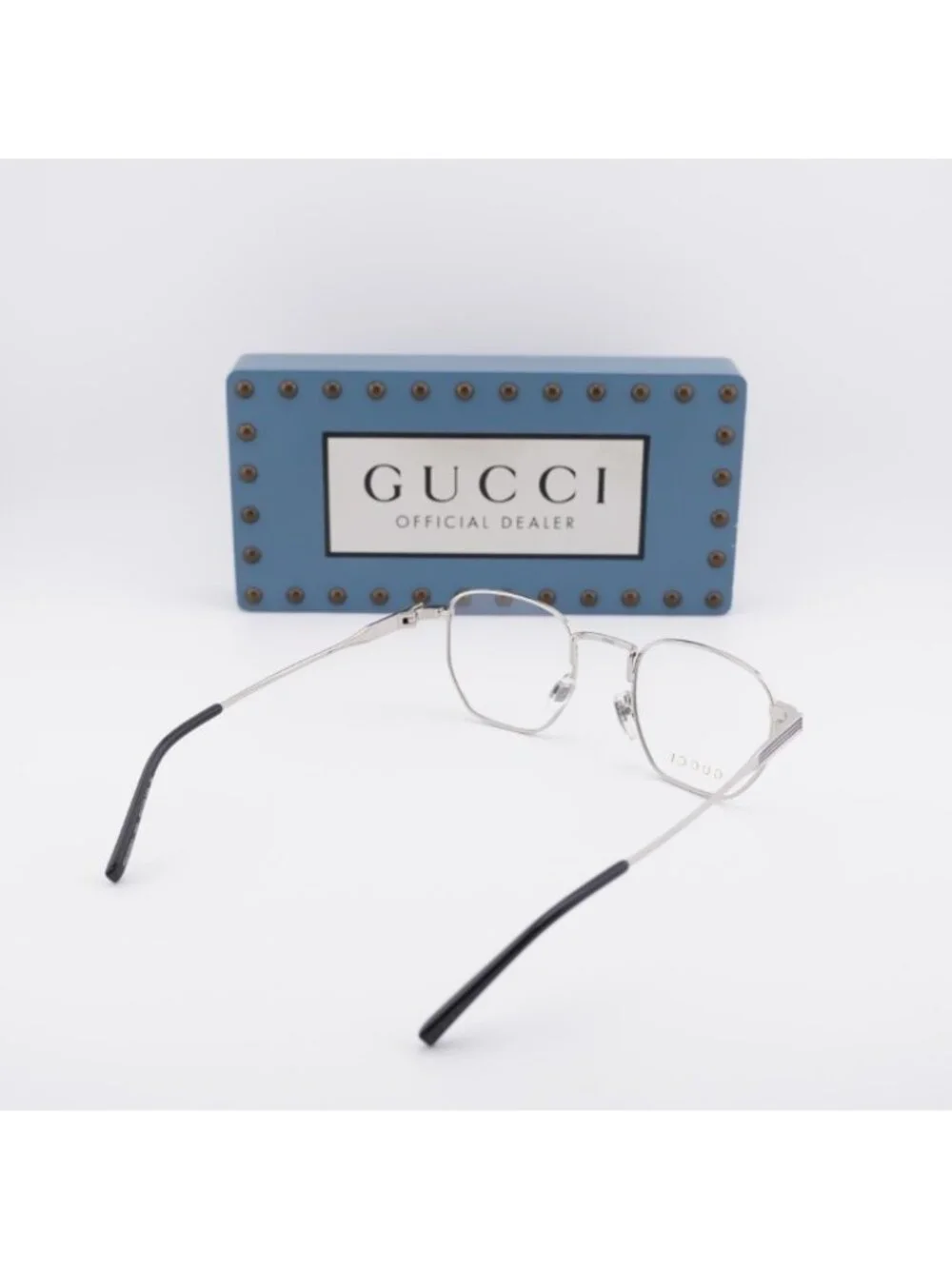 Gucci GG1878O 003 Eyeglasses Silver 49mm Square Frame